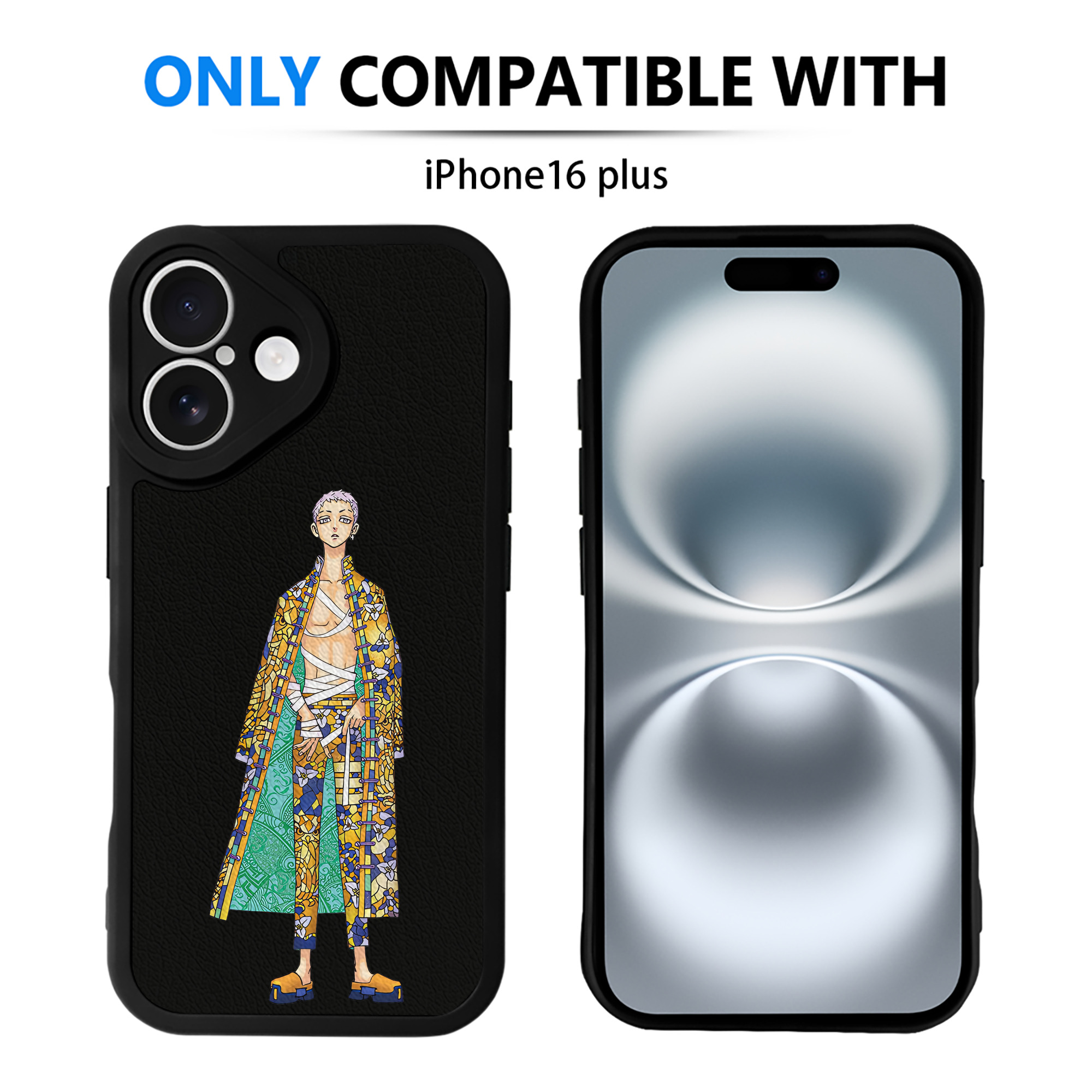 （画像用） 東京リベンジャーズ Tokyo Revengers 【iPhone 16シリーズ対応】シリコンスマホケース（レザー調） 材質：シリコン
